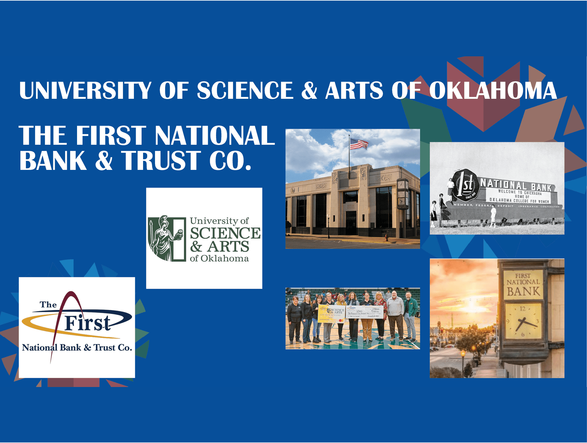 University of Science and Arts of Oklahoma and The First National Bank & Trust Co.