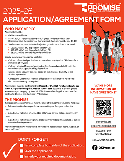 Oklahoma's Promise applications - English